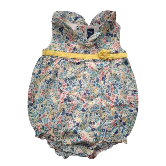 6pc Infant Girl Clothing Lot sz 6-12M Baby Romper Dress Pants Bloomers - Picture 2 of 9